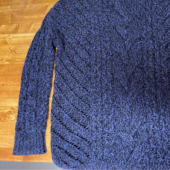Express Navy Loose Cable Knit Sweater - Picture 8 of 8
